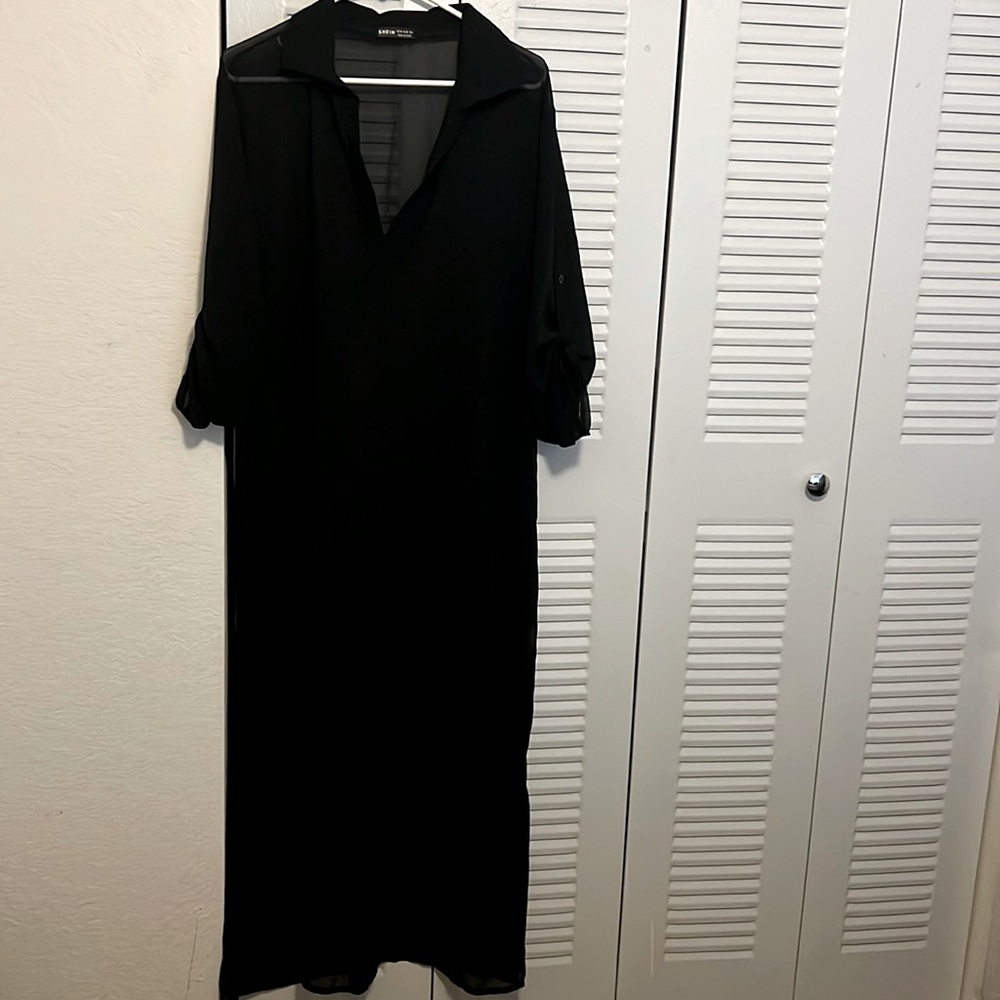 *** gently used*** black sheer top